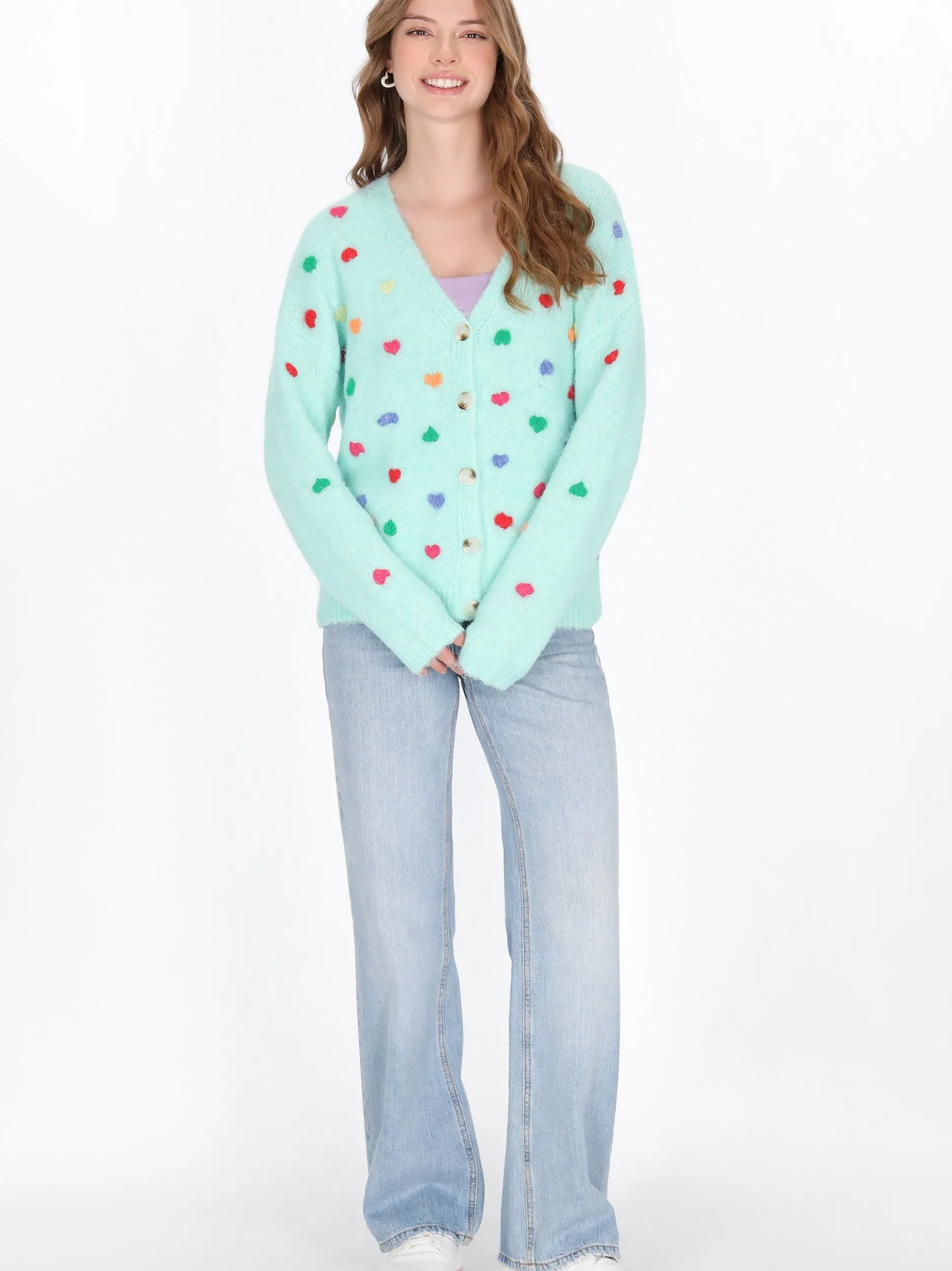 MyMo Damen Strickjacke in mint