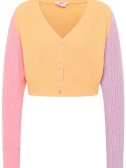 MyMo Damen Strickjacke in orange