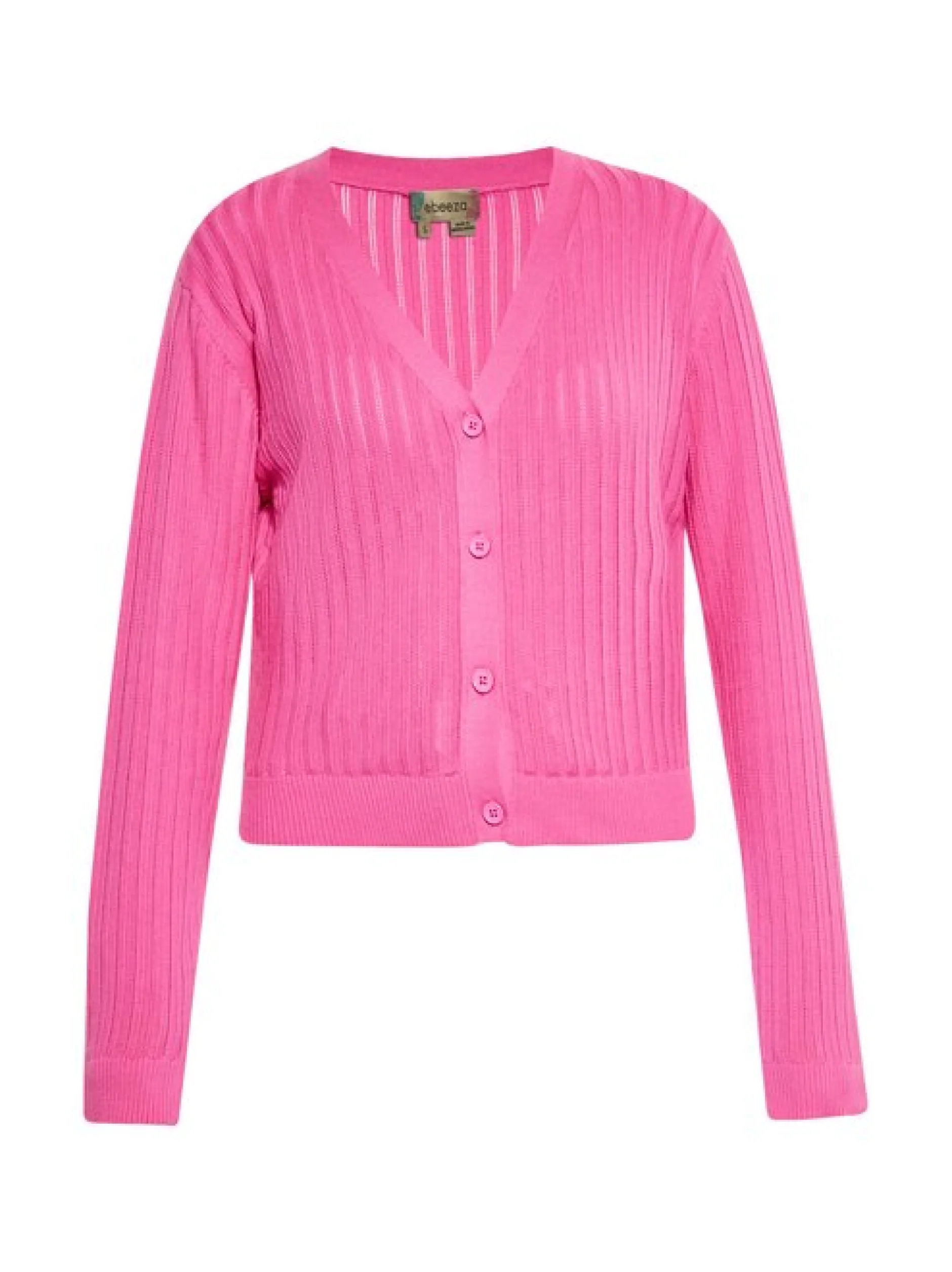 MyMo Damen Strickjacke in pink