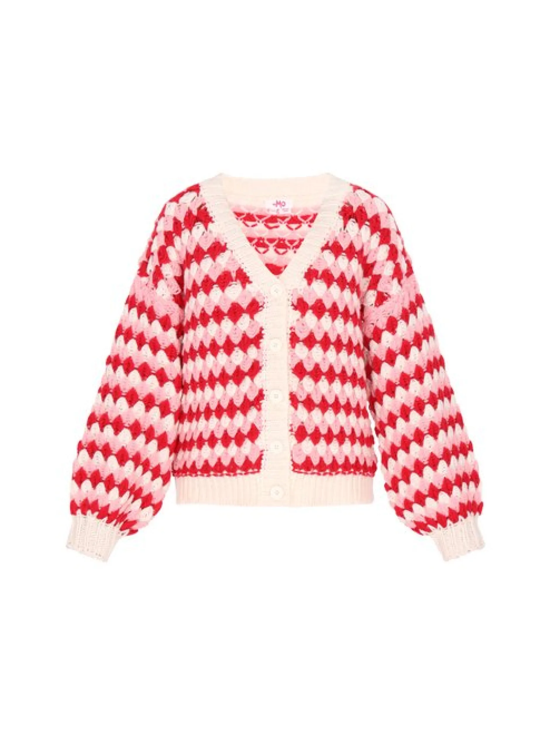MyMo Damen Strickjacke in rot