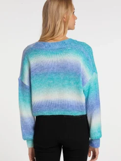 MyMo Damen Strickjacke in türkis