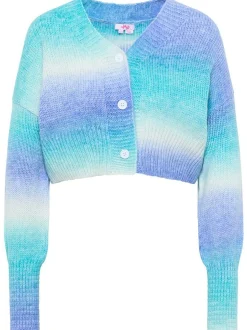 MyMo Damen Strickjacke in türkis