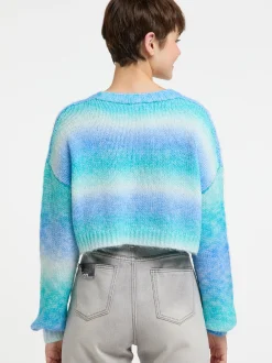 MyMo Damen Strickjacke in türkis