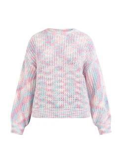 MyMo Damen Strickpullover in rosa - Ausschnitt: Rundhals