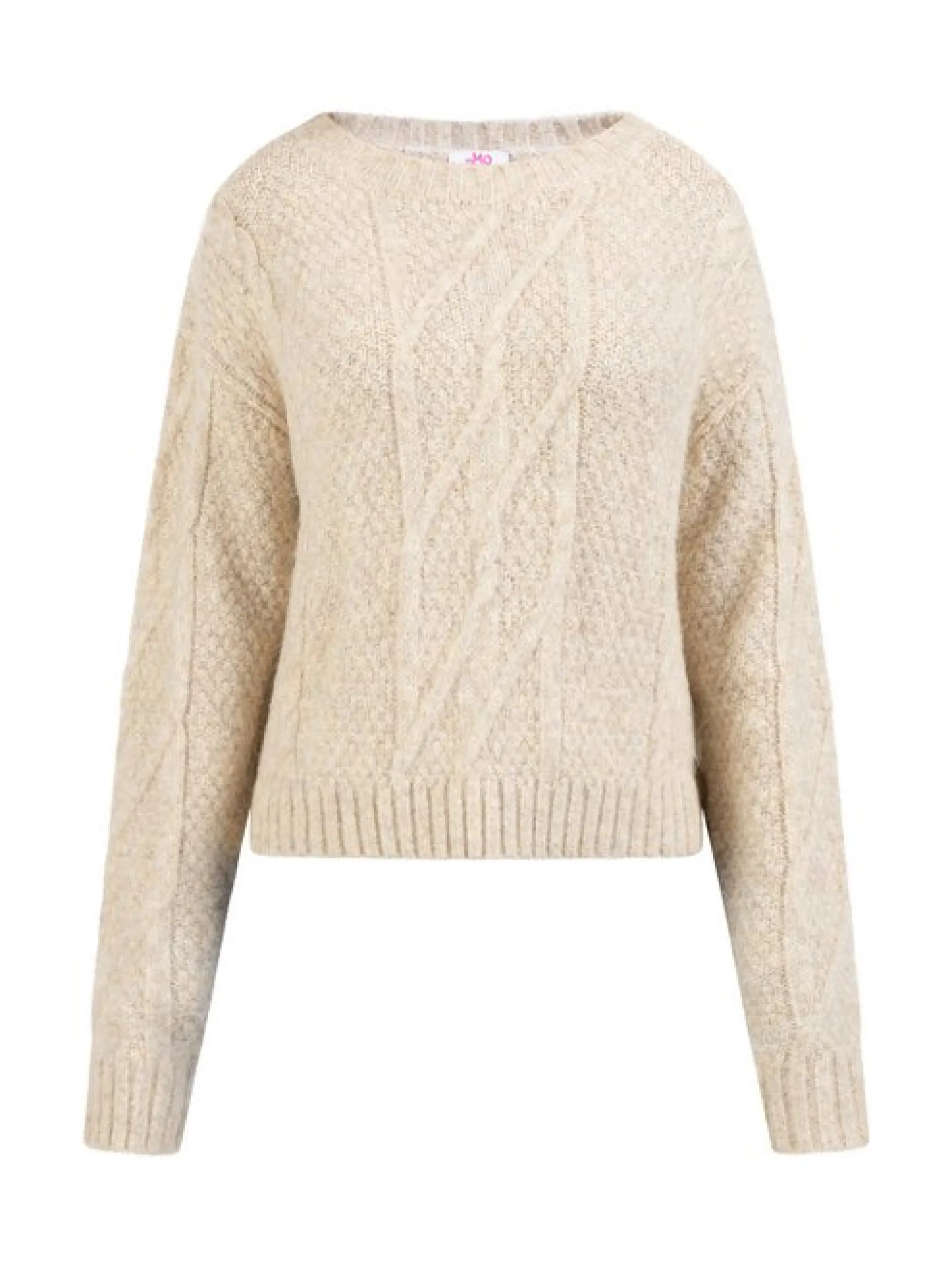 MyMo Damen Strickpullover in beige