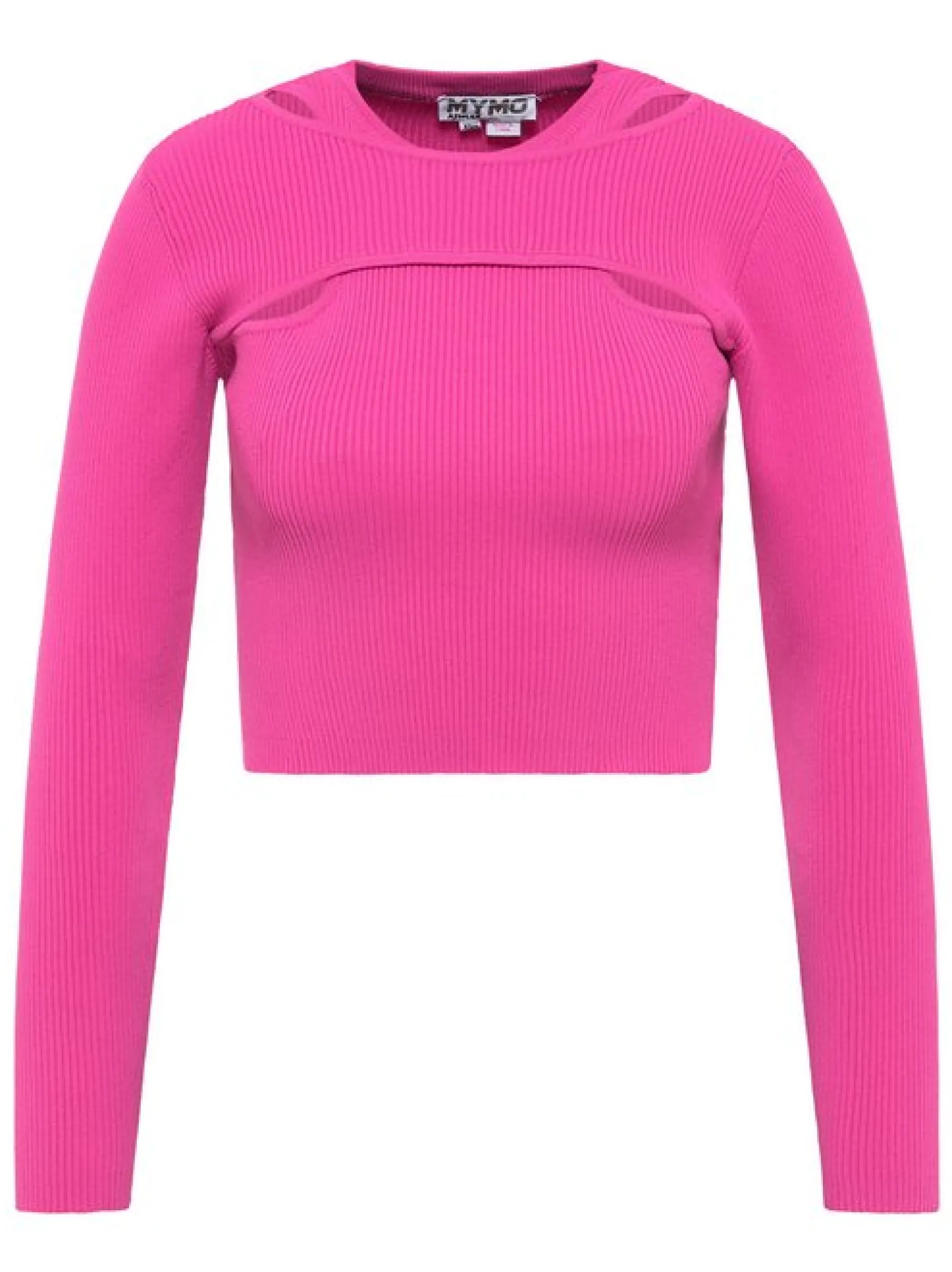 MyMo Damen Strickpullover in pink