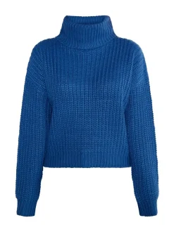MyMo Damen Strickpullover in marine