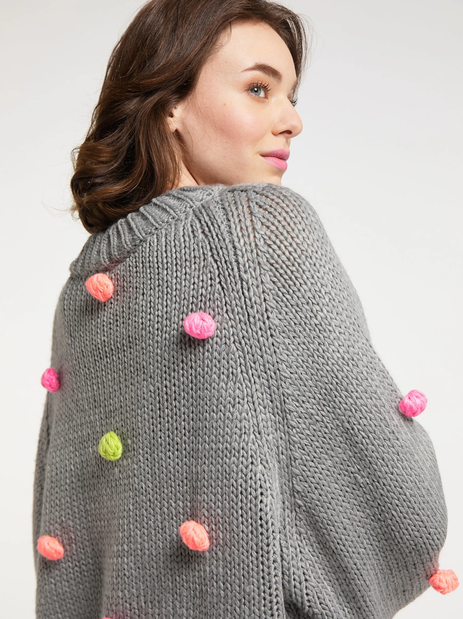 MyMo Damen Strickpullover in mehrfarbig