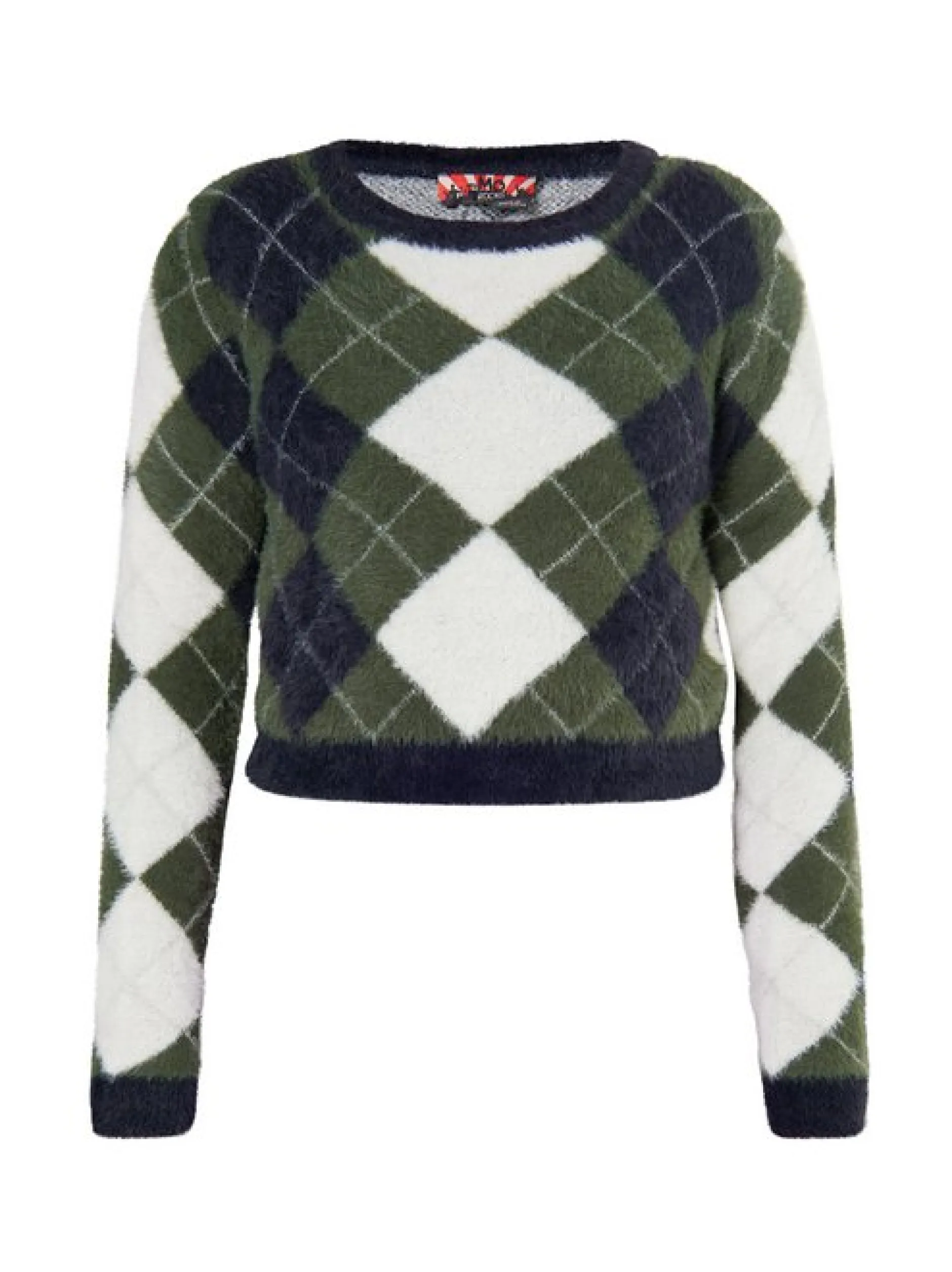 MyMo Damen Strickpullover in schwarz