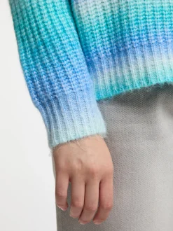 MyMo Damen Strickpullover in türkis