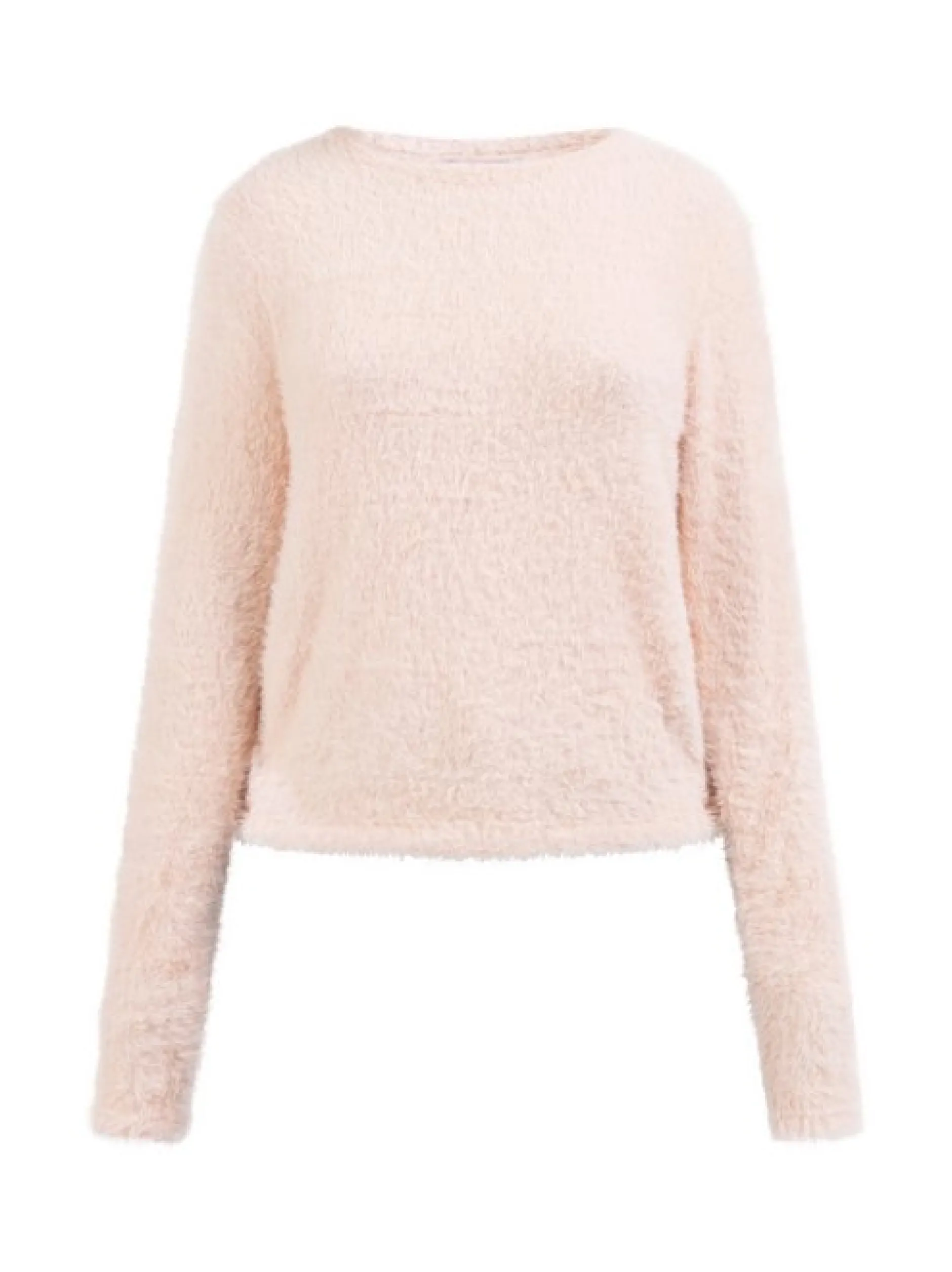 MyMo Damen Strickpullover in rosa - Ausschnitt: Rundhals