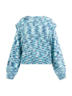 MyMo Damen Strickpullover in mehrfarbig