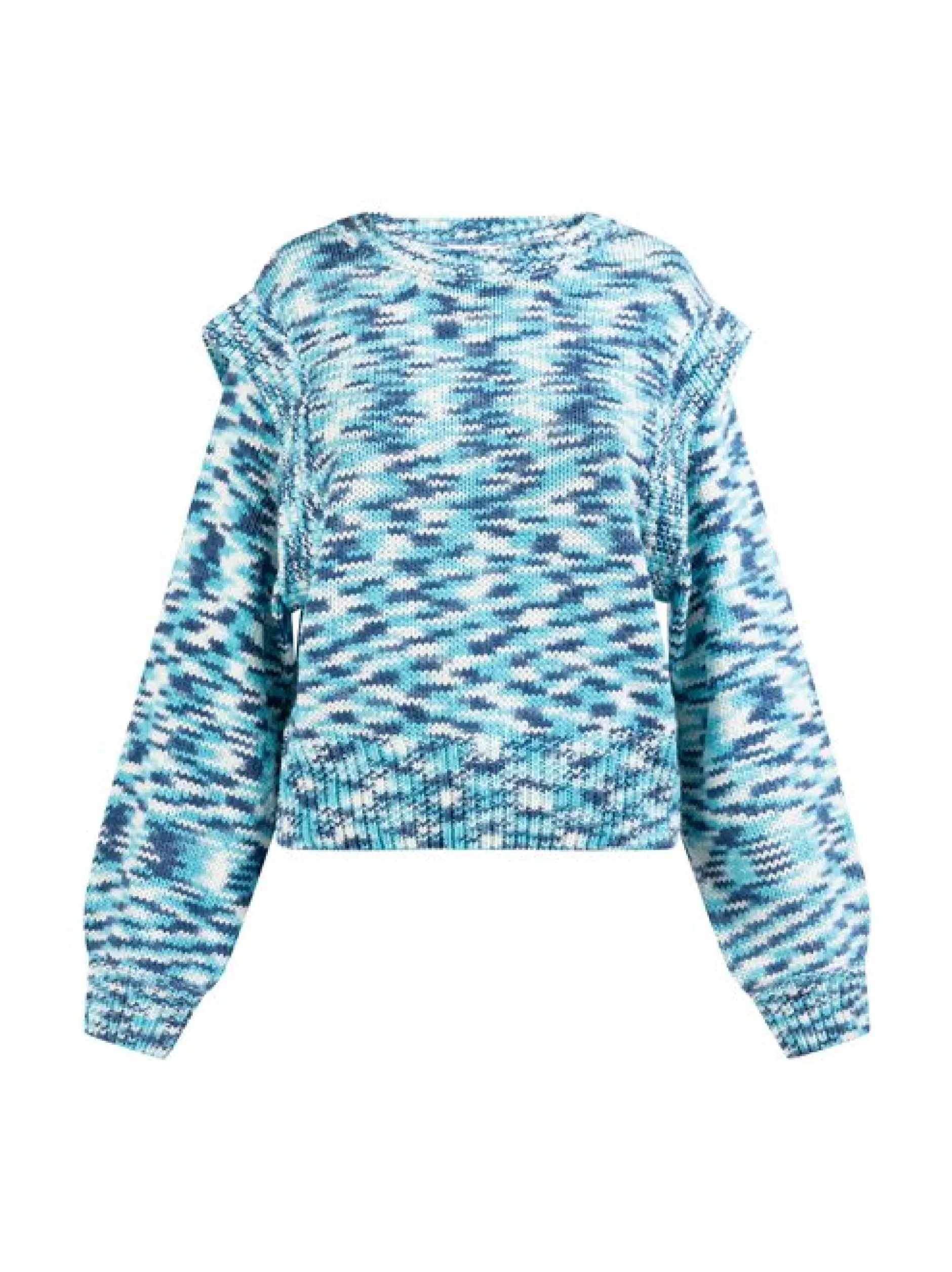 MyMo Damen Strickpullover in mehrfarbig