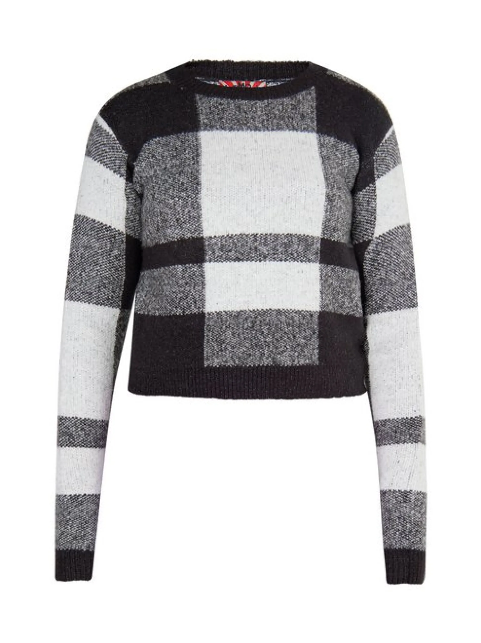 MyMo Damen Strickpullover in schwarz