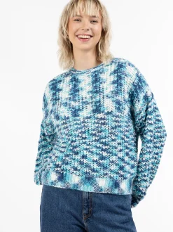 MyMo Damen Strickpullover in türkis