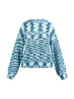 MyMo Damen Strickpullover in türkis