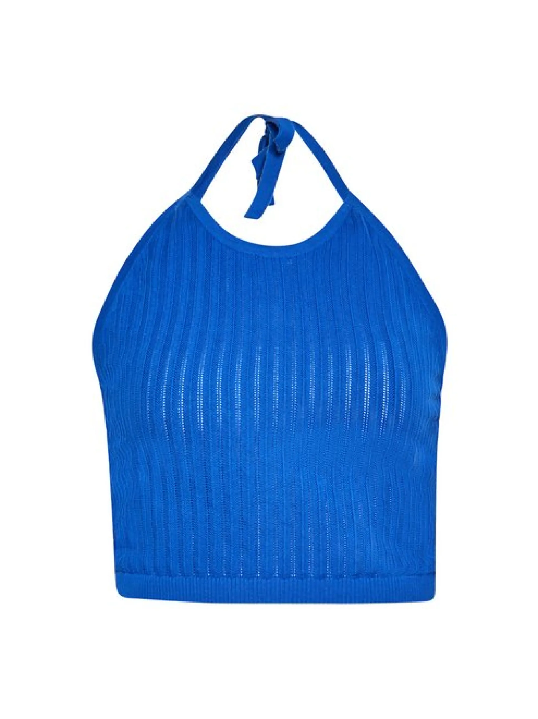 MyMo Damen Top in blau - Ausschnitt: V-Ausschnitt