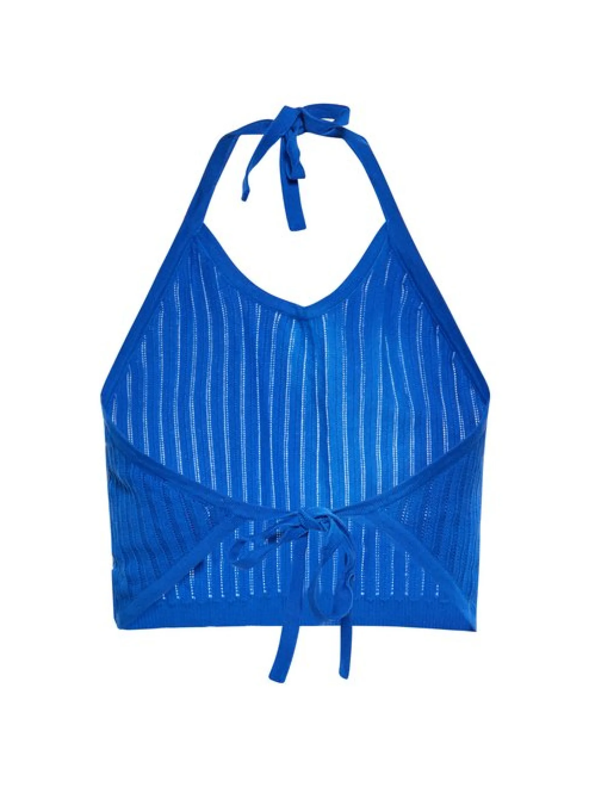 MyMo Damen Top in blau - Ausschnitt: V-Ausschnitt