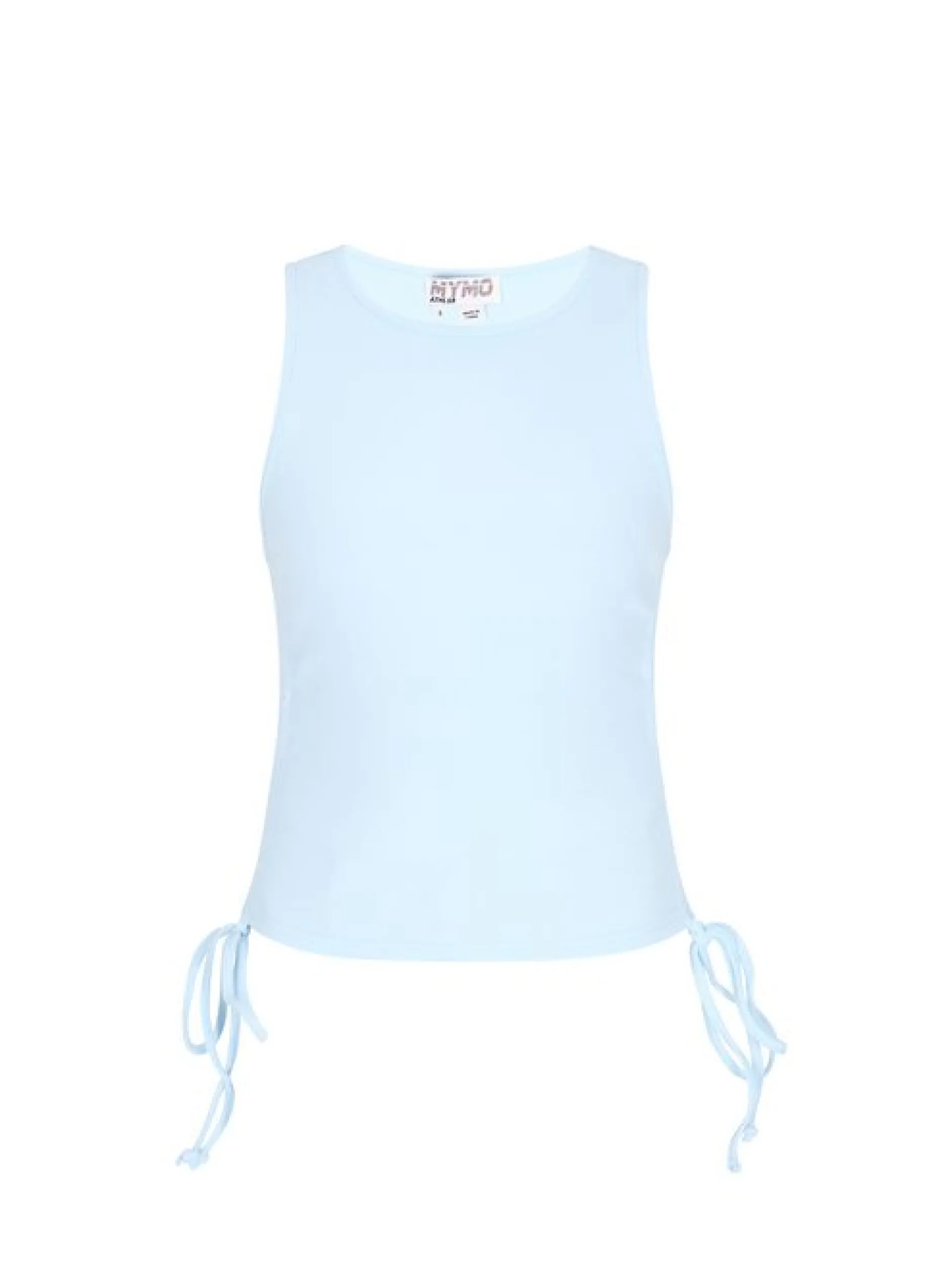 MyMo Damen Top in blau - Ausschnitt: Rundhals
