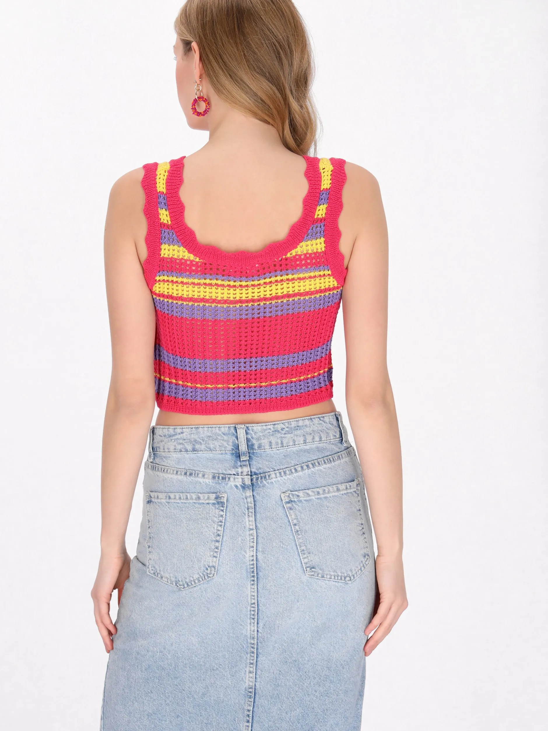 MyMo Damen Top in pink - Ausschnitt: Rundhals