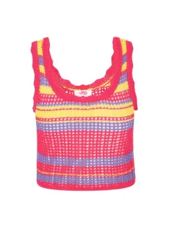 MyMo Damen Top in pink - Ausschnitt: Rundhals