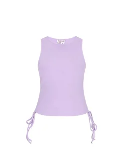 MyMo Damen Top in purple - Ausschnitt: Rundhals