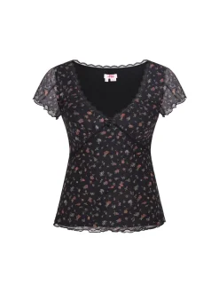 MyMo Damen Top in schwarz
