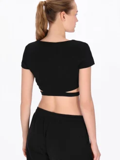 MyMo Damen Top in schwarz