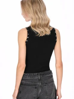 MyMo Damen Top in schwarz - Ausschnitt: Rundhals