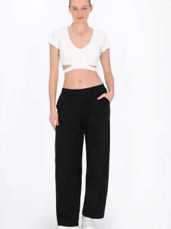 MyMo Damen Top in weiß