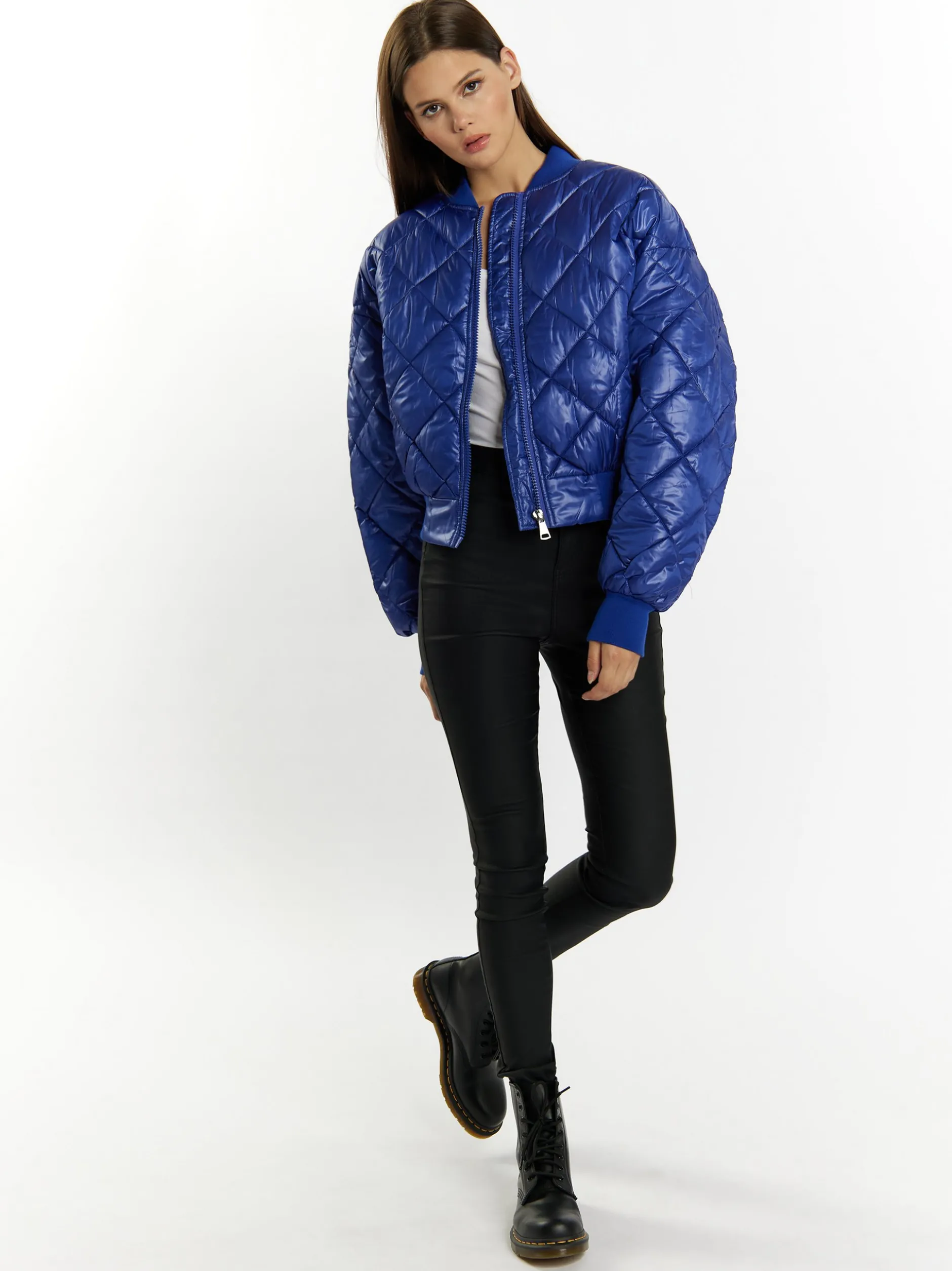 MyMo Damen wattierter Blouson in royal