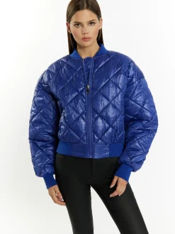 MyMo Damen wattierter Blouson in royal