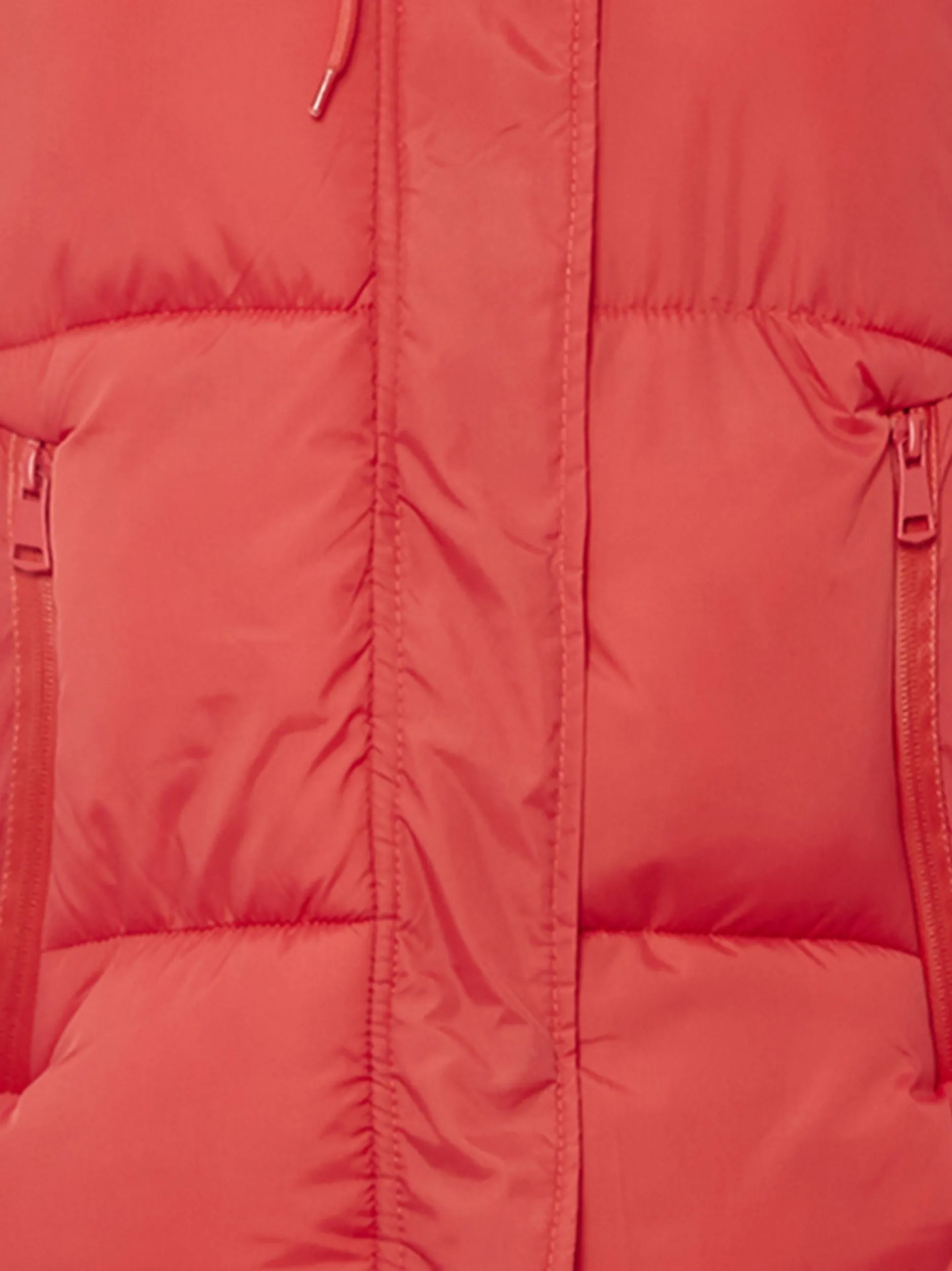 MyMo Damen Wattierte Steppjacke in rot