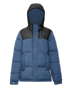 MyMo Damen Wattierte Steppjacke in schwarz