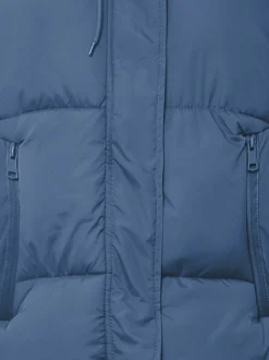 MyMo Damen Wattierte Steppjacke in schwarz