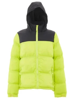 MyMo Damen Wattierte Steppjacke in limone
