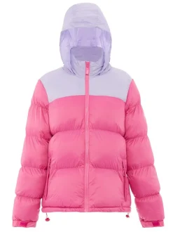MyMo Damen Wattierte Steppjacke in pink