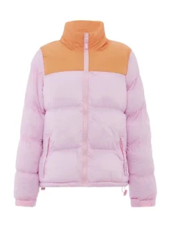 MyMo Damen Wattierte Steppjacke in pink