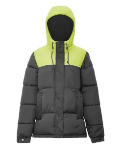 MyMo Damen Wattierte Steppjacke in schwarz