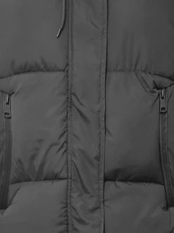 MyMo Damen Wattierte Steppjacke in schwarz
