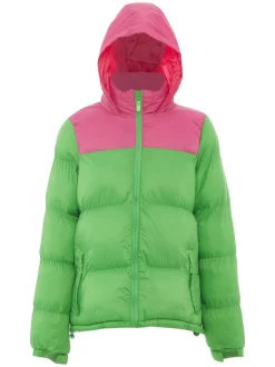 MyMo Damen Wattierte Steppjacke in grün