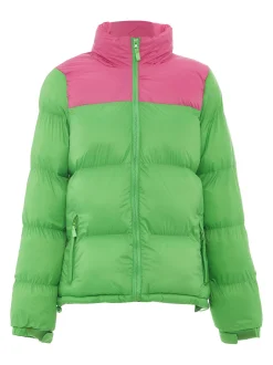 MyMo Damen Wattierte Steppjacke in grün