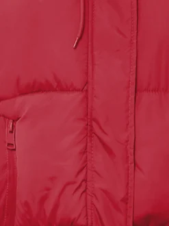 MyMo Damen Wattierte Steppjacke in rot
