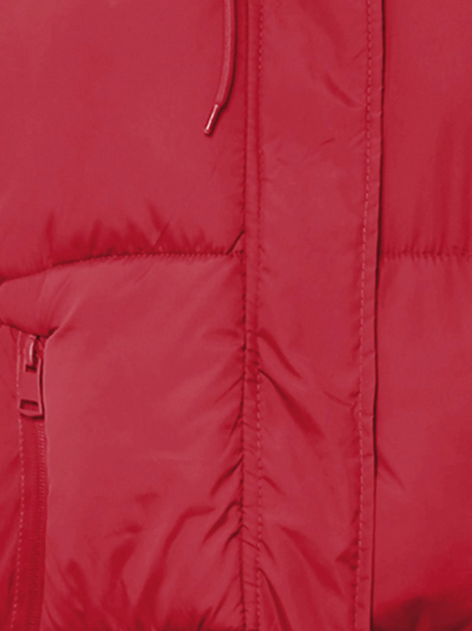 MyMo Damen Wattierte Steppjacke in rot