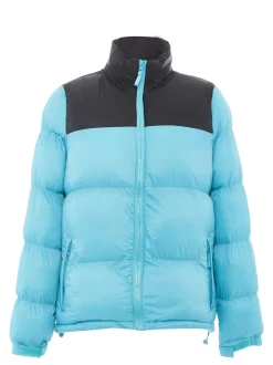 MyMo Damen Wattierte Steppjacke in schwarz