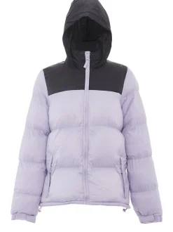 MyMo Damen Wattierte Steppjacke in lila