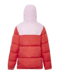 MyMo Damen Wattierte Steppjacke in rot