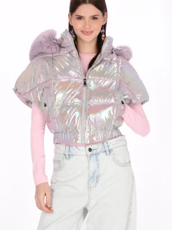 MyMo Damen Weste in purple