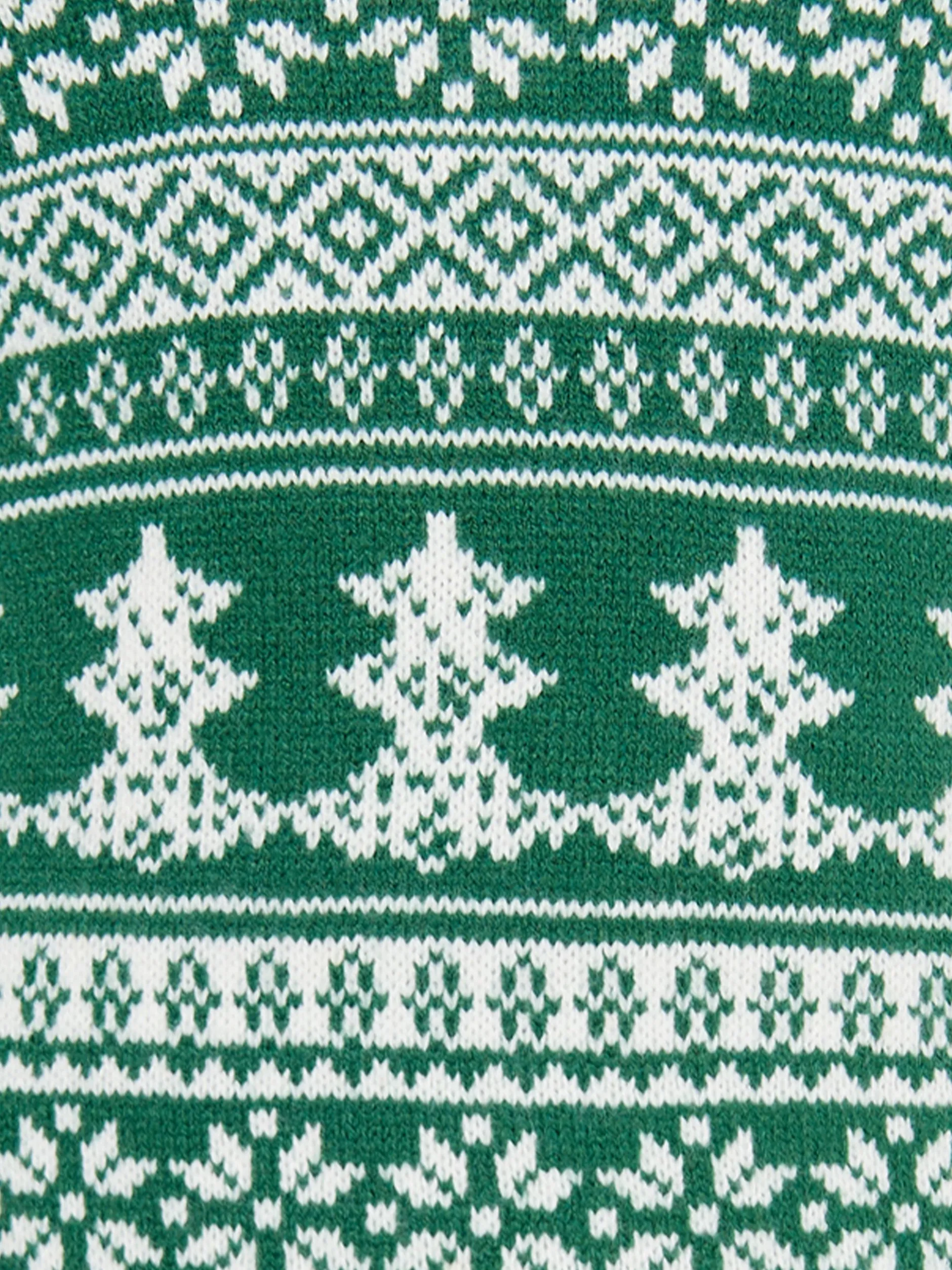 MyMo Damen X-Mas-Pullover in grün - Ausschnitt: Rundhals