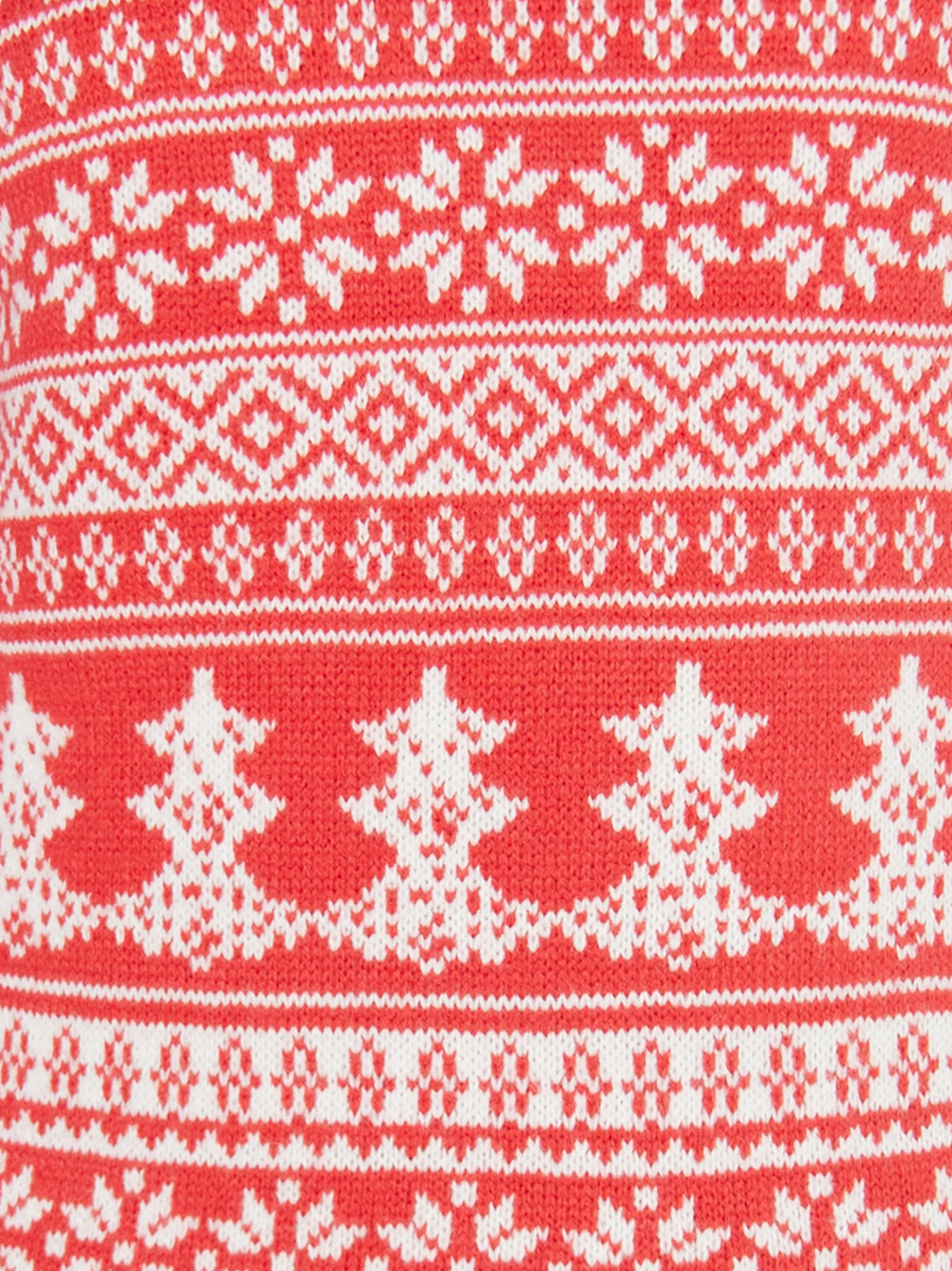 MyMo Damen X-Mas-Pullover in rot - Ausschnitt: Rundhals